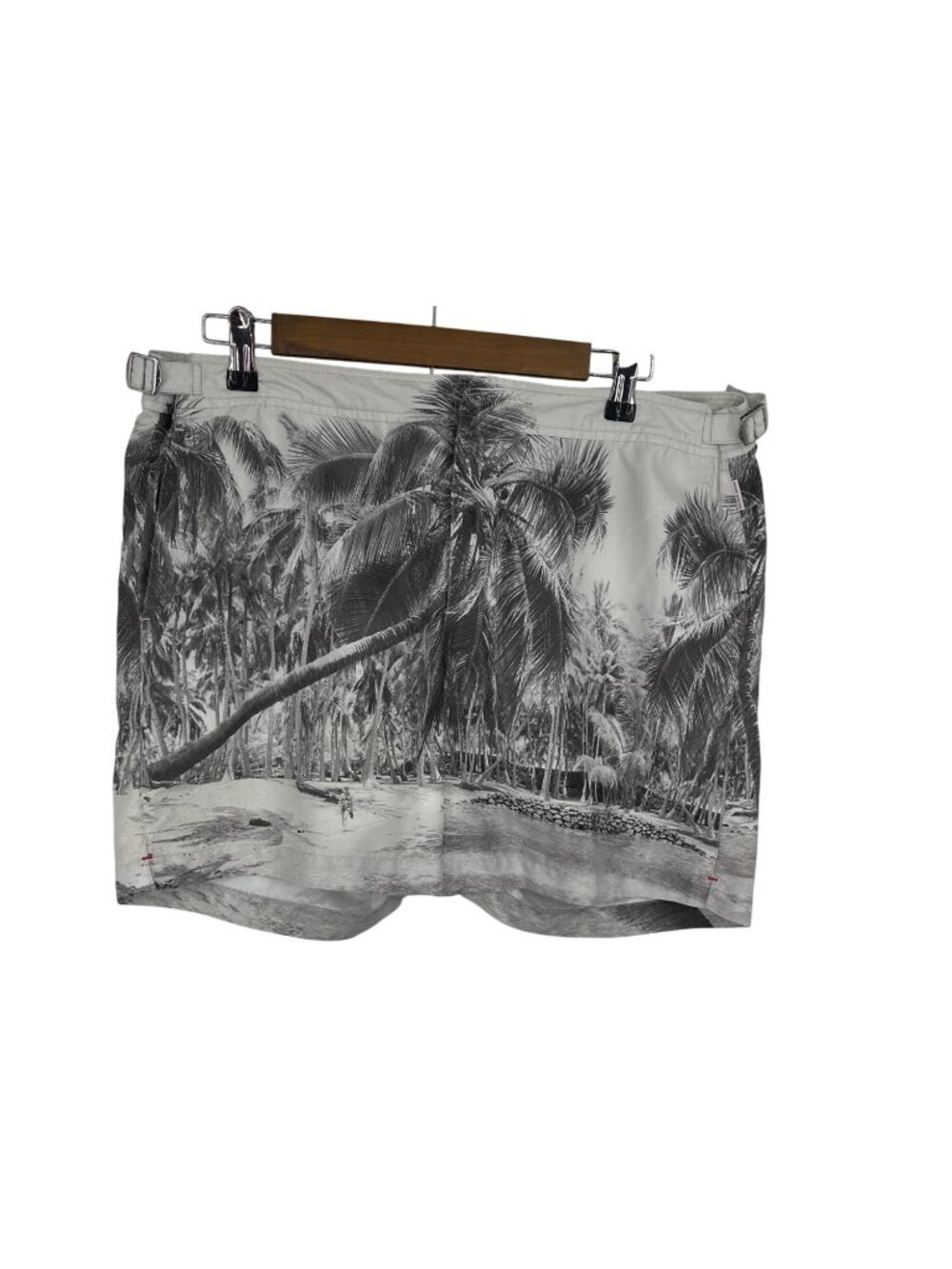 Orlebar Brown Men's Bulldog Swim Shorts Palm Print Gray Size‎ 36